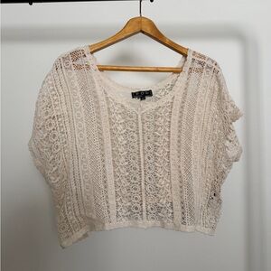 POL Cream Lace Blouse